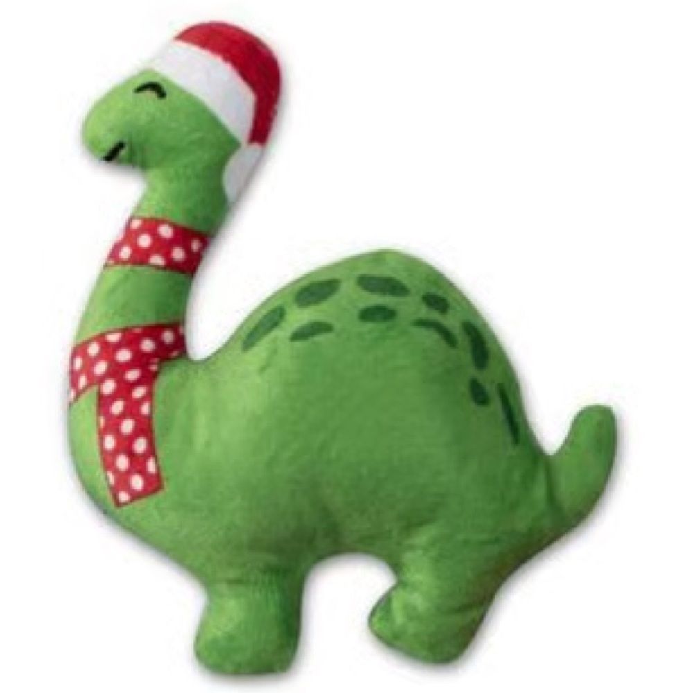 Green Dinosaur Crinkle Cat Toy